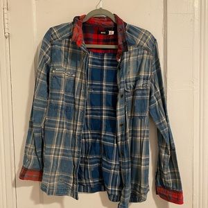 UO distressed flannel